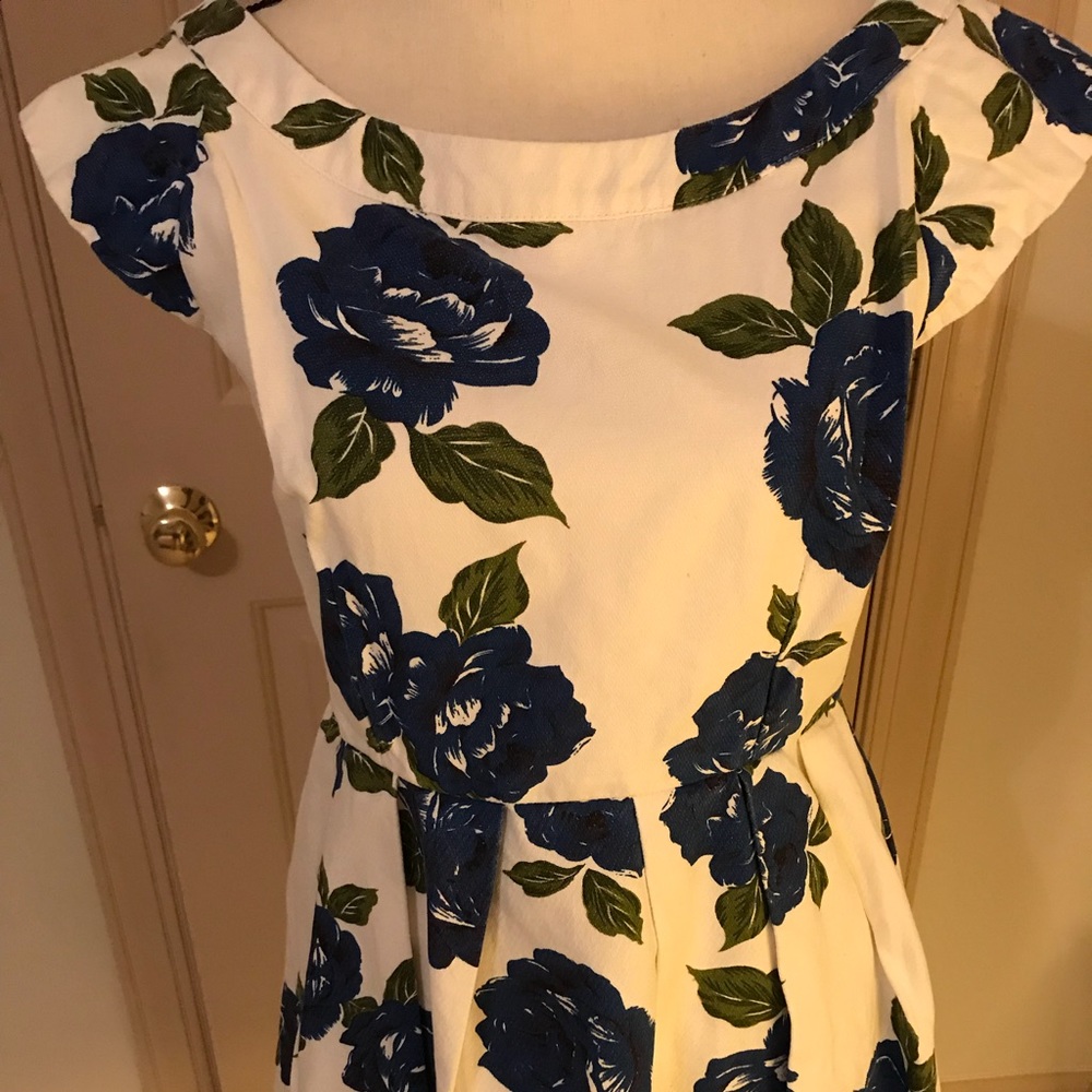 Mink pink white floral dress - Picture 3 of 6